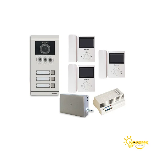 پکیج سه واحدی آیفون تصویری سیماران مدل 43FL پنل فرداد